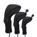 Golf Driver Wood Head Club Covers Svart Sort