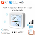 Miniatyrbilde 7 av 10: Smart WiFi Temperatur- og luftfuktighetsmåler Slitesterk Komfortabel temperatursensor for kontor og hjem