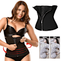 Miniatyrbilde 3 av 11: Sauna Svettebelte for vekttap Neopren midjetrener Body Sh blackM M
