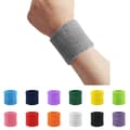 Svettband - Vristband - Korta [8cm] - Dubbelpack Svart Black one size