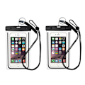 Miniatyrbild 1 av 9: Vattentät mobilväska för smartphone universal Svart 2-pack