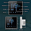 Miniatyrbilde 6 av 8: Smart Termostat Programmerbar Digital Stor Berøringsskjerm Veggmontert Varmetermostat Kompatibel med Tuya 3500W AC90‑240V 16A med WiFi (med 3m