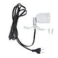 Miniatyrbillede 2 af 4: E27 Roterbar Reptil Pet Clip Varmelampe Pære Base Fatning Holder 300W 110-240V EU-stik