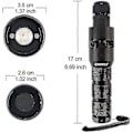 Miniatyrbilde 2 av 4: Led Fiber Optic Whip Dance Space Whip Super Bright Light 40 Fargeeffekt 360 Swivel Pixel Rave Whip Toy