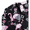 Pikkukuva 4 / 7: Miesten Havaiji-paita ja shortsit -setti Regular Fit lyhythihainen rento funky ranta flamingo paita setti L L Black Flamingo