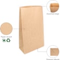 Pikkukuva 2 / 5: Paperikassit ruskeaa voimapaperia, 50 kpl - Koko 25B*14D*33H