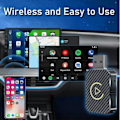 Pikkukuva 2 / 4: 2025 Langaton CarPlay -sovitin – Päivitetty, Langaton CarPlay-dongle, Muuntaa langallisen CarPlayn langattomaksi, Plug and Play Langaton CarPlay -sovitin