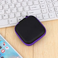 Miniatyrbilde 2 av 3: Hard oppbevaringsveske for nøkkelring, hodetelefoner, kabler og USB-datakabler Purple