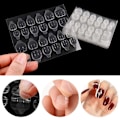 Miniatyrbillede 1 af 6: 240 stk Dobbeltsidet False Nail Art Tape Lim - Neglelim Transparent Transparent