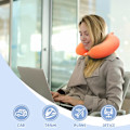 Pikkukuva 5 / 5: Matkatyyny Niskatyyny Memory Foam Matkatyynyt Pääntukityyny lentokoneeseen Juna Auto Toimistomatkat Välttämättömät lentotyynyt pitkään Oranssi Orange One Size