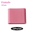 Miniatyrbild 2 av 11: 10 st / set Finger silikon för Skydd för fingerstöd kompression, finger för skydd för alla spor Pink 0.02