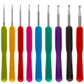 Miniatyrbilde 3 av 10: Komplett heklesett med 86 deler i oppbevaringsveske, flerfarget multicolor