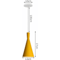 Miniatyrbilde 4 av 4: Creative Modern Pendel Lysekrone E27 Dekorativ Pendellampe Soverom Stue (Gul) - Gul