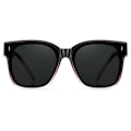 Miniatyrbillede 2 af 4: Foldbare Suncovers Solbriller Ovenpå Briller Sort/Pink sort black