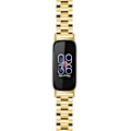 Miniatyrbillede 3 af 5: Armbånd til Fitbit Inspire 3 Rustfrit Stål 3 Perler Erstatningsarmbånd til Smartwatch Gold