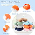 Pikkukuva 2 / 5: Matkatyyny Niskatyyny Memory Foam Matkatyynyt Pääntukityyny lentokoneeseen Juna Auto Toimistomatkat Välttämättömät lentotyynyt pitkään Oranssi Orange One Size