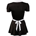 Miniatyrbillede 3 af 8: Cottelli Costumes: Maid Kostume Sort, Hvid Svart, Vit M