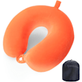 Pikkukuva 1 / 5: Matkatyyny Niskatyyny Memory Foam Matkatyynyt Pääntukityyny lentokoneeseen Juna Auto Toimistomatkat Välttämättömät lentotyynyt pitkään Oranssi Orange One Size