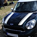 Pikkukuva 2 / 4: Auton sisustus Auton konepellin tarrat MINI Cooper One S JCW Countryman Clubman R55 R60 R61 F54 F55 F56 Auto Konepelti Raita Tarra Tuning Matte Black