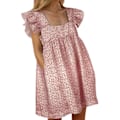 Miniatyrbillede 1 af 5: Elegante sommerkjoler til damer med blød fornemmelse Premiummateriale til hjemmekontorbeklædning Pink Pink 2XL