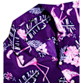 Pikkukuva 4 / 7: Miesten Havaiji-paita ja shortsit setti Regular Fit lyhythihainen rento funky ranta flamingo paita setti XL XL Purple Flamingo