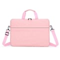 Miniatyrbillede 1 af 2: 14 tommer taske Computertaske Dokumentmappe, arbejdstaske til rejser Sort pink