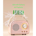 Miniatyrbillede 3 af 5: Mini Radio Bluetooth-højttaler, Bærbar lille højttaler hvid