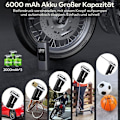 Miniatyrbillede 4 af 5: 6000mAh Mini Elektrisk Luftpumpe, Bærbar Luftkompressor Trådløs Dækpumpe 150PSI med Digital LCD-skærm, Elektrisk Cykelpumpe med LED-lys til