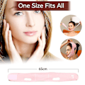Miniatyrbillede 3 af 5: Genanvendelig V Line Maske Ansigts Slankende Rem Dobbelt Hage Reducer Pink