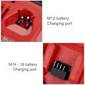 Miniatyrbillede 3 af 5: Til Milwaukee M12-18FC hurtiglader kombineret opladning af litiumbatteri