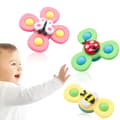 Miniatyrbilde 1 av 11: Fidget Spinner med Sugekopp for Barn - Snurrende Leke Multicolor multifärg