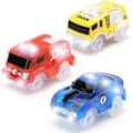 Miniatyrbild 2 av 5: 3-pack magiska rälsbilsleksaker för barn, 5 LED-blixtljus Förpackning 3