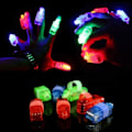 Miniatyrbillede 3 af 5: Fingerlampe, 100 stk. LED Fingerlampe Party Favor Fingerring Super Lysende Oplyste Ringe Fingerlygte