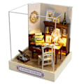 Pikkukuva 1 / 11: Cutebee DIY Nukkekoti 1/36 mittakaavan miniatyyri nukkekoti Japanilainen puutarharakennussarja Lelut lapsille Syntymäpäivälahjat QT31