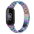 Miniatyrbillede 2 af 5: Armbånd til Fitbit Inspire 3 Rustfrit Stål 3 Perler Erstatningsarmbånd til Smartwatch - Perfekt Multi color