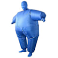 Miniatyrbilde 4 av 5: Oppblåsbar Helkroppsdrakt Kostyme Voksen Morsom Cosplay Bekledning Fest Leke Gave Blue