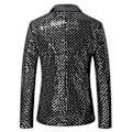 Miniatyrbillede 2 af 5: Mænds Smokingjakke med Paljetter Blazer Balfest Sølv silver XXL