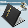 Miniatyrbilde 3 av 8: 250 lommer 10 sider World Coin Storage Mappe Album Penger Samlingsholder Bok Svart