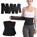 Miniatyrbild 1 av 10: Free Size Waist Shaper Midjetränare 4m svart black