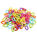 Miniatyrbild 2 av 5: 100 st Plastfågel C-clips Krokar Kedjelänkar DIY Papegojleksaker Blandade Färger