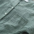 Miniatyrbilde 8 av 8: Kvinner Høsttopper Lin Button Down Løs Casual Career Skjorte L Khaki Khaki XXL