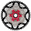 Miniatyrbillede 2 af 4: PROX 12-trins cykelkassette 11-50T, nikkelbelagt, robust INDEX design
