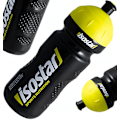 Pikkukuva 1 / 4: ISOSTAR Pyöräilypullo Musta 650ml - Ergonominen Juomapullo Urheilijoille