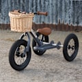 Miniatyrbillede 8 af 9: Børn Flettet Retro Cykel- og Løbehjulskurv