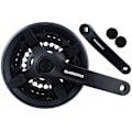 Miniatyrbillede 1 af 7: SHIMANO TY301 Kranksæt til Trekkingcykler 48/38/28 tand kombination
