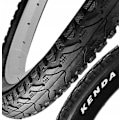 Miniatyrbillede 1 af 3: KENDA K935 KHAN cykeldæk 16" 47-305 Semi-Slick sort