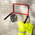 Miniatyrbillede 4 af 5: Vægmonteret Foldbar Cykelholder til 40kg med Dobbelt Krogophæng - Plads til 2 Cykler