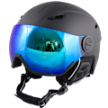 Miniatyrbillede 6 af 7: Professionel Skihjelm med Visir og Goggle Integration - REVO Shift Snøbræthjelm, Str. L +GAVE