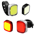 Miniatyrbillede 1 af 5: Genopladeligt Cykellygtesæt med 2K COB LED - For- og Baglys