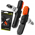 Miniatyrbillede 1 af 5: BARADINE Bremseklodser V-BRAKE 960V Orange 72mm til Cykler